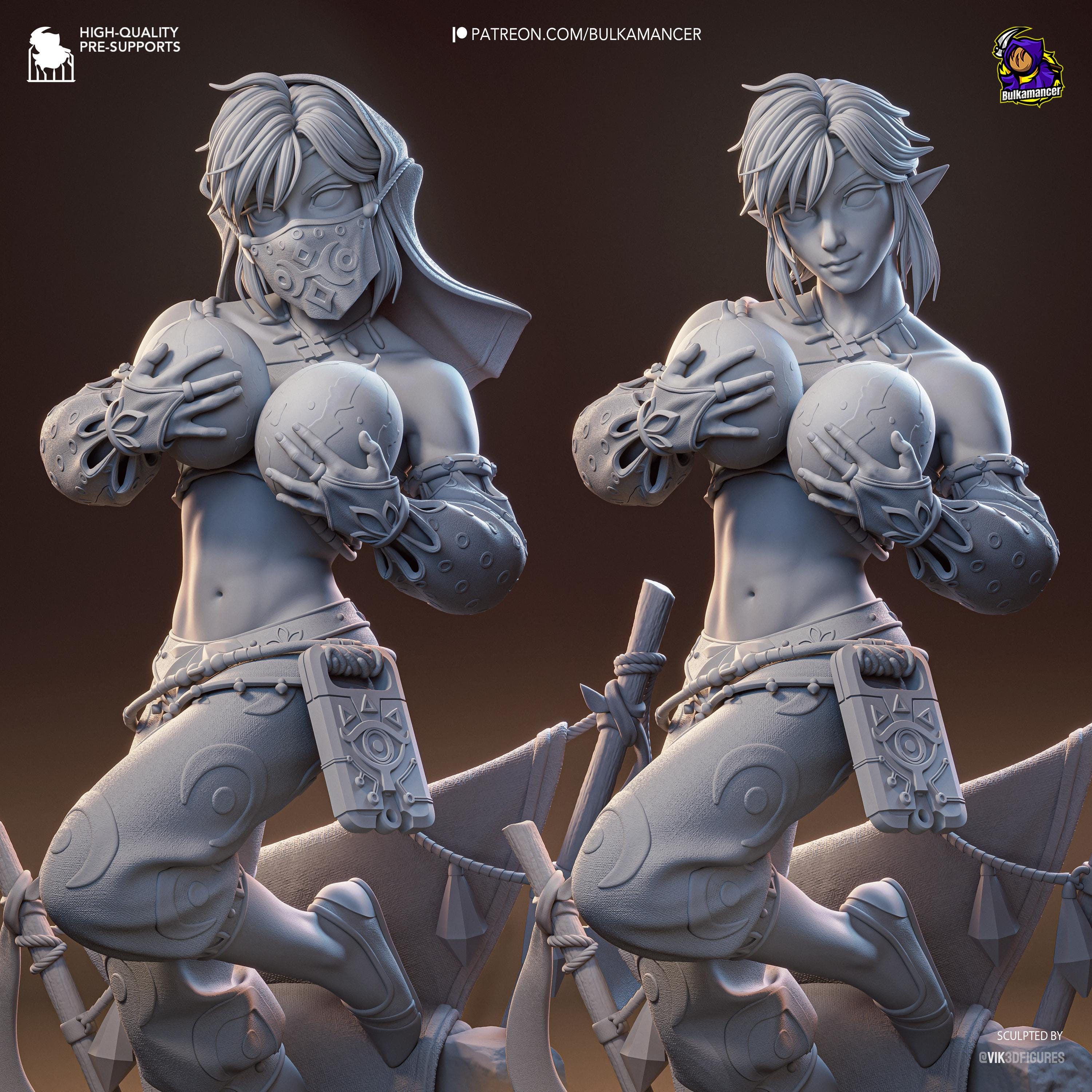 Veil Of Gerudo - Fantasy Elf Desert Gerudo Link Resin Figure 16K