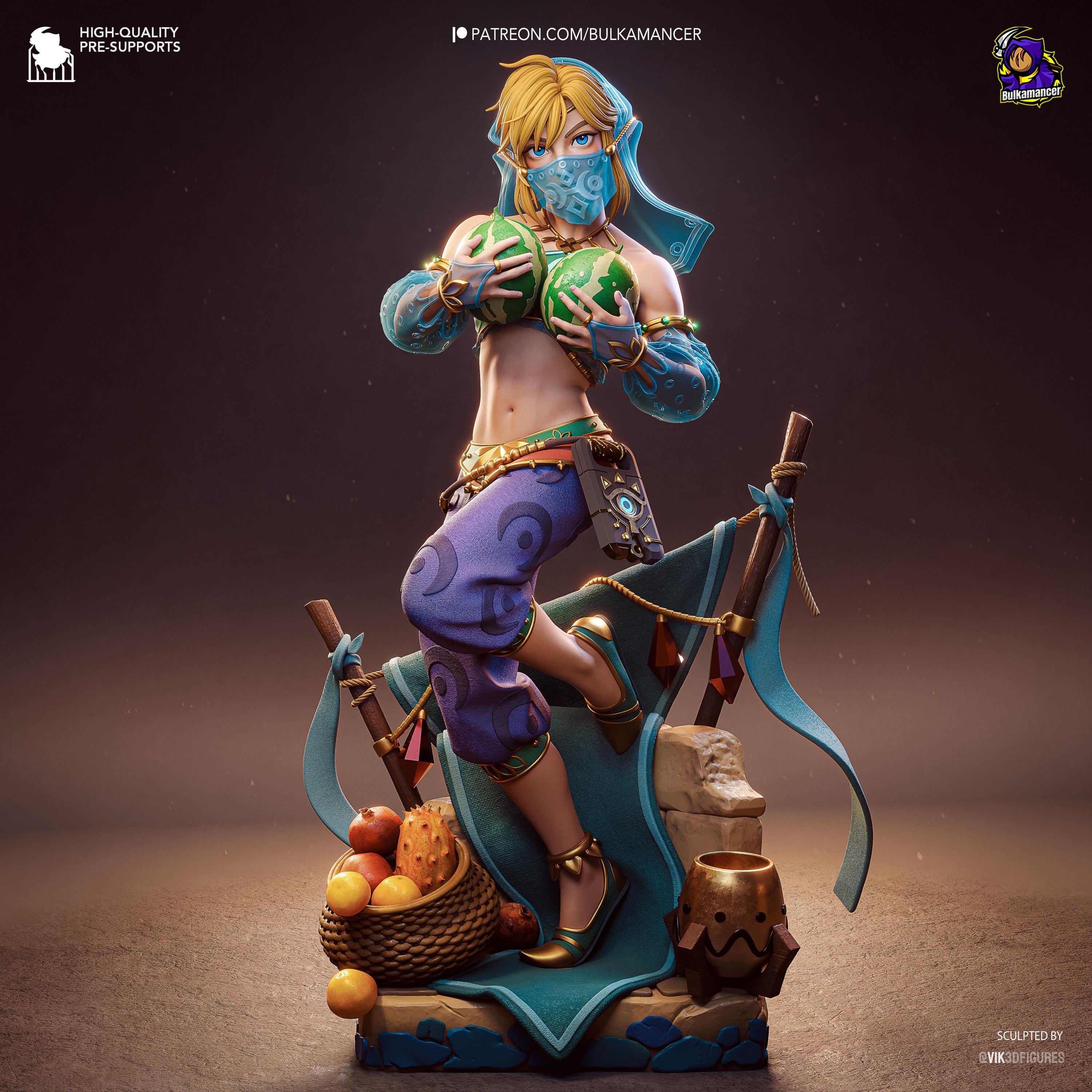 Veil Of Gerudo - Fantasy Elf Desert Gerudo Link Resin Figure 16K