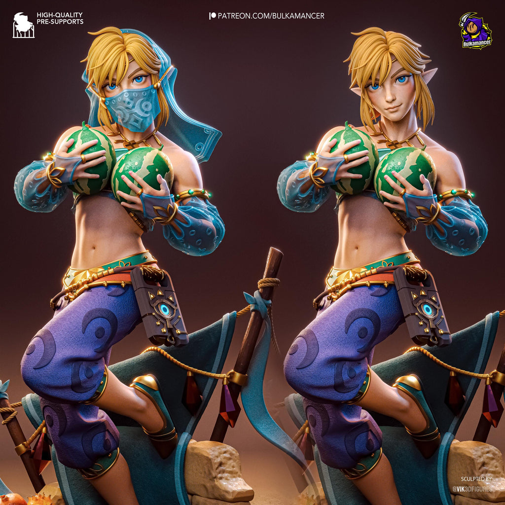 Veil Of Gerudo - Fantasy Elf Desert Gerudo Link Resin Figure 16K