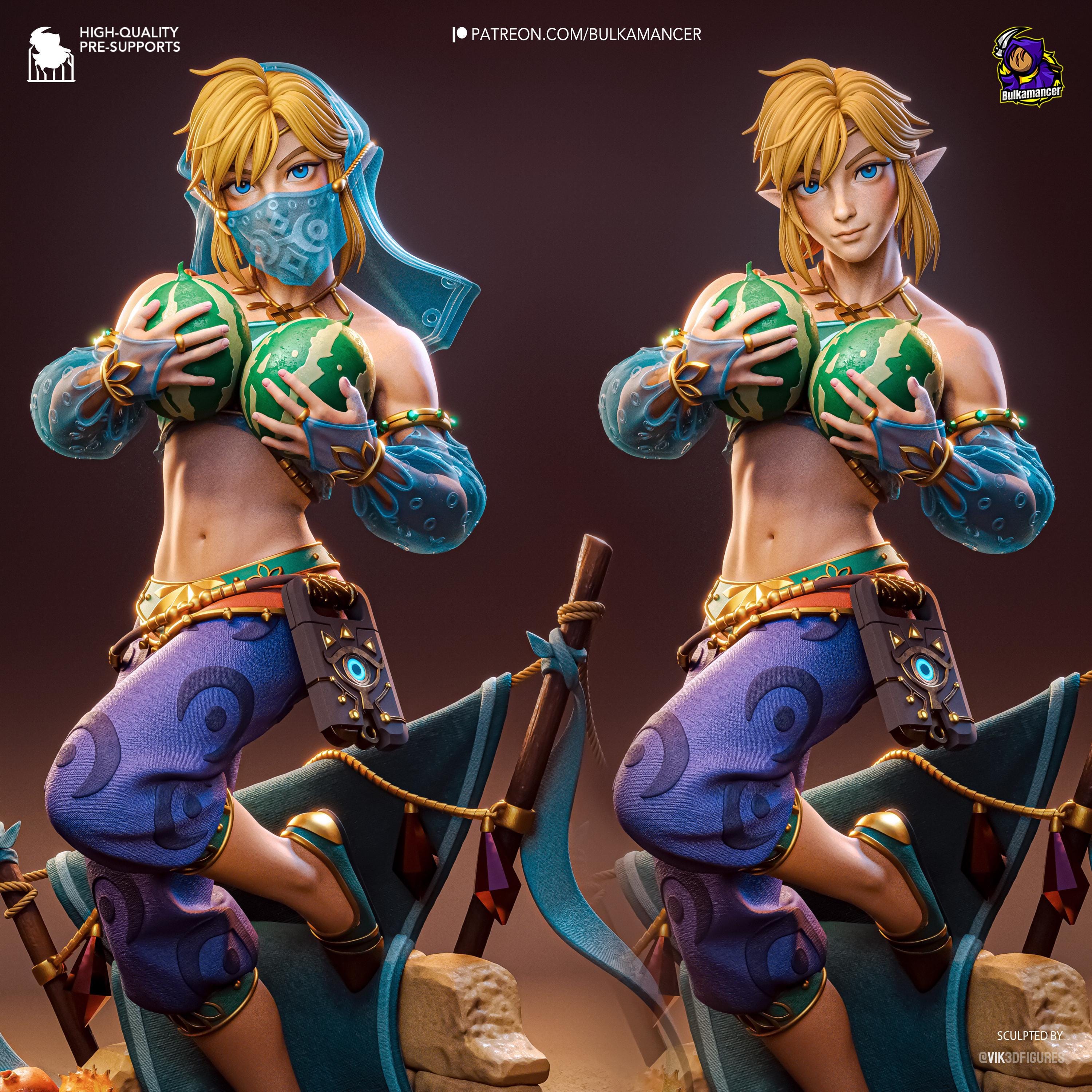 Veil Of Gerudo - Fantasy Elf Desert Gerudo Link Resin Figure 16K