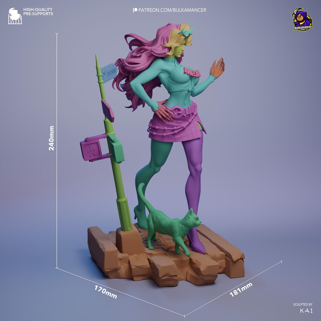 Fortune’s Thief - Comic Character Hero Thief Black Cat Resin Figure 16K
