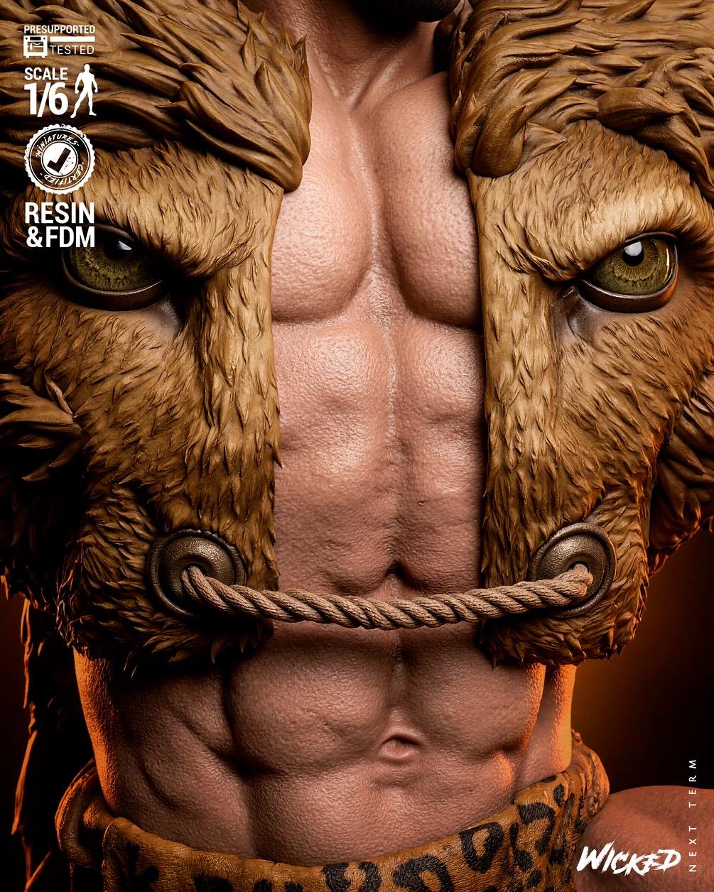 The Great Hunter - Comic Villian Last Hunt Kraven The Hunter Resin Figure 16K