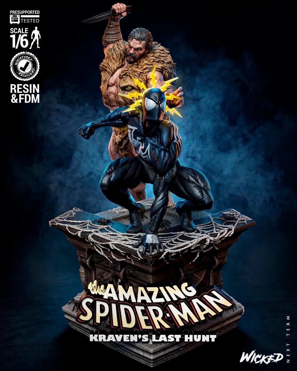 Legacy Of The Hunt - Comic Hero Villian Diorma The Last Hunt Kraven The Hunter Spider-man Resin Figure 16K