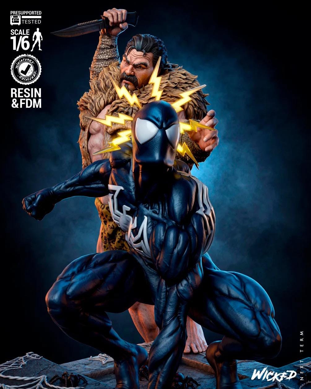 Legacy Of The Hunt - Comic Hero Villian Diorma The Last Hunt Kraven The Hunter Spider-man Resin Figure 16K