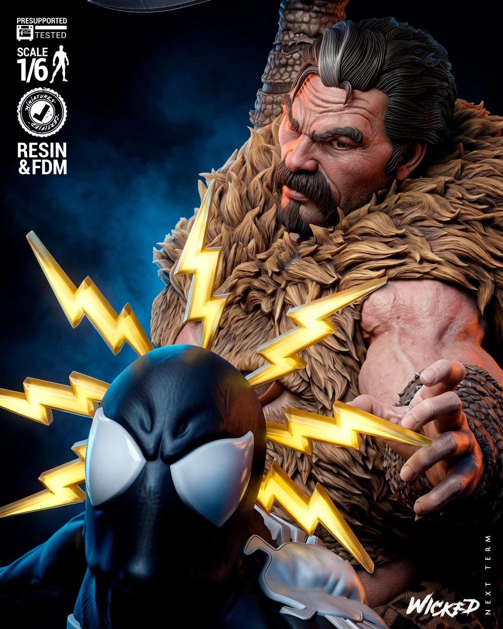 Legacy Of The Hunt - Comic Hero Villian Diorma The Last Hunt Kraven The Hunter Spider-man Resin Figure 16K