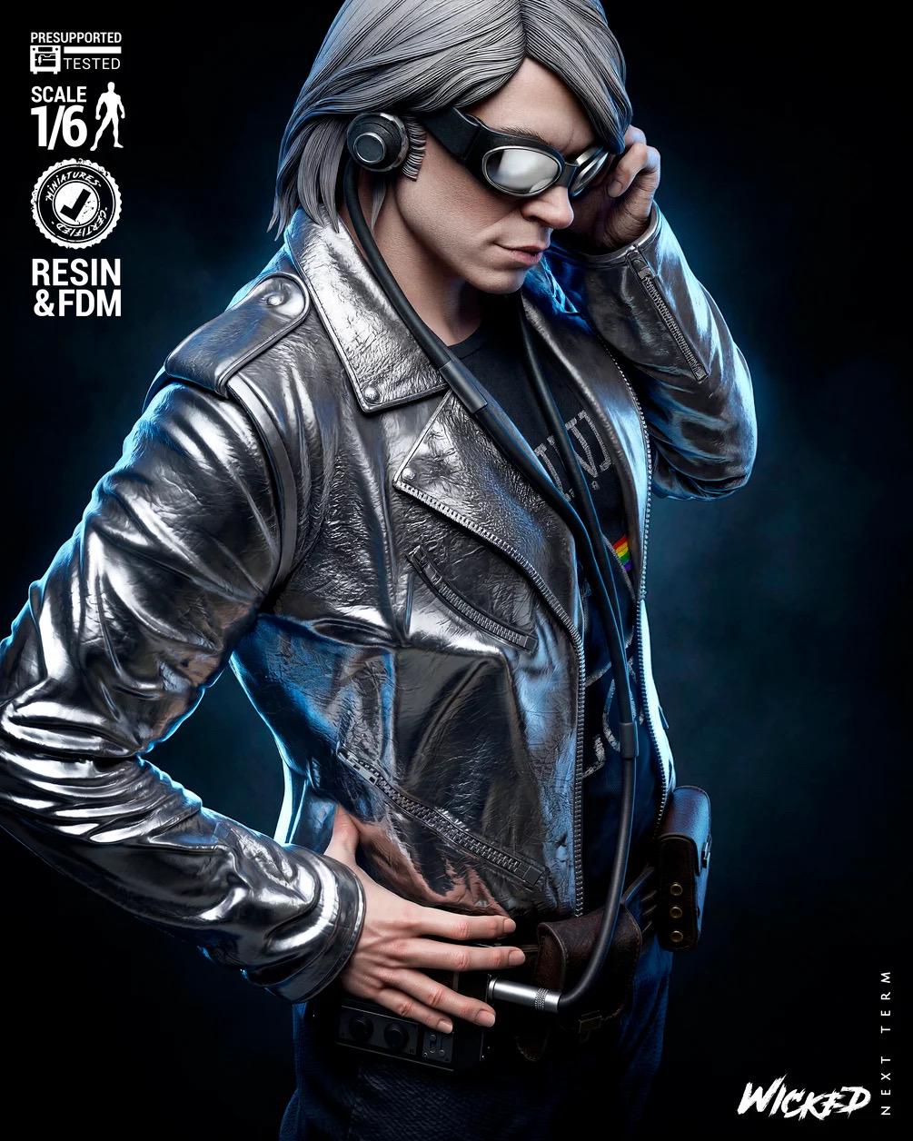Silver Velocity - Comic Supehero Speedster Quicksilver Resin Figure 16K