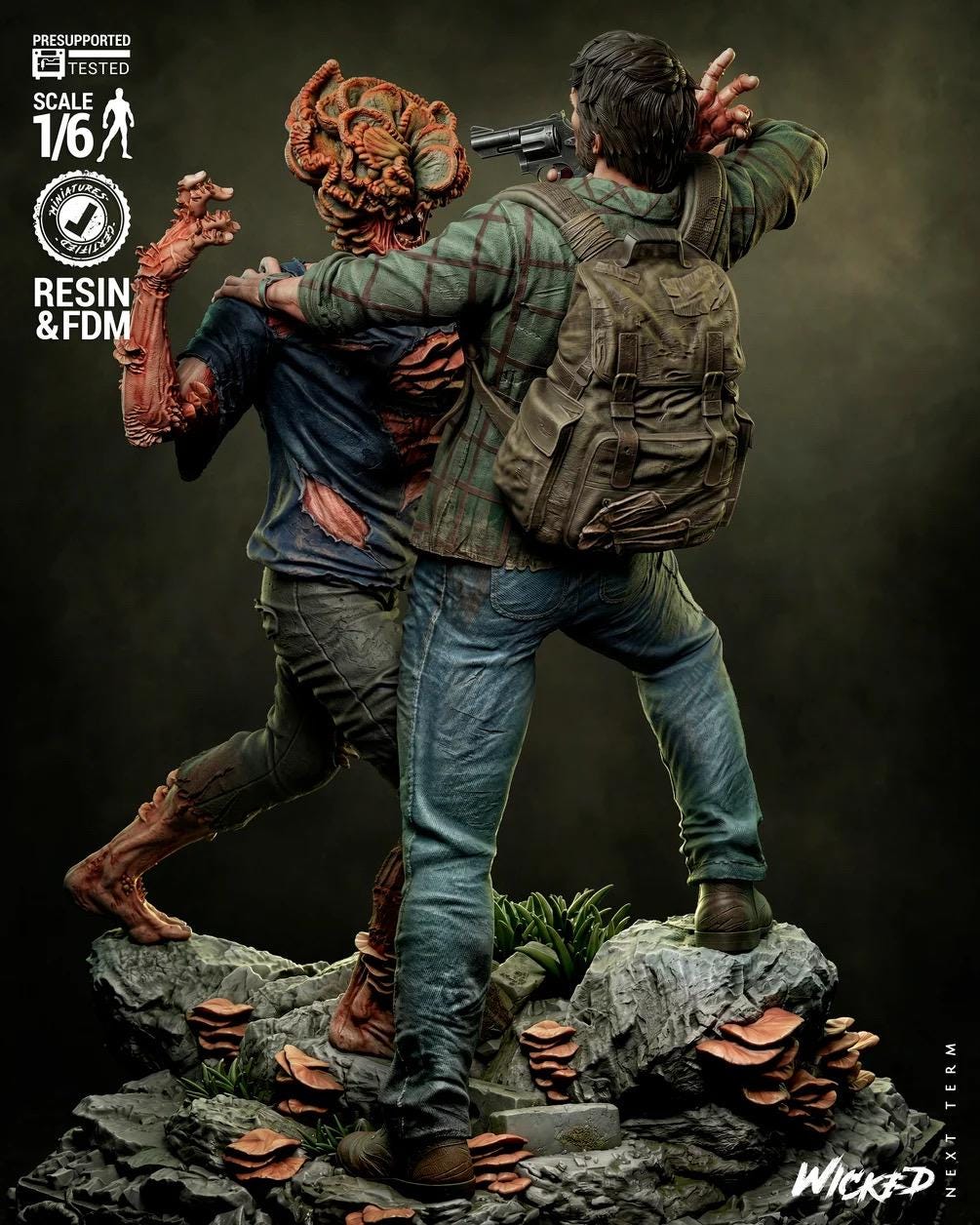 A Father’s Promise - Zombie Apocalypse Survivor Joel Resin Figure 16K