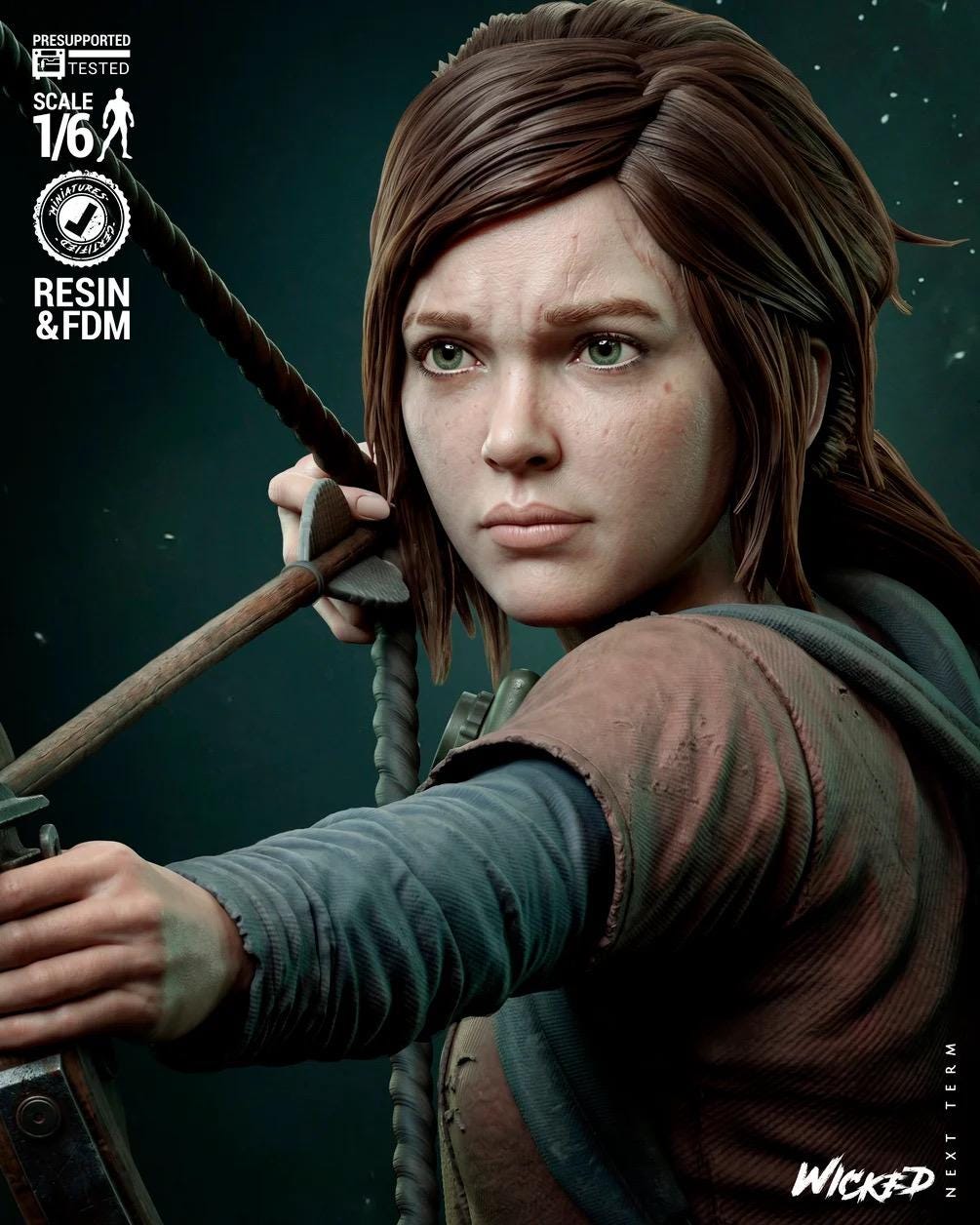 Beyond The Fireflies - Zombie Apocalypse Survivor Ellie Resin Figure 16K