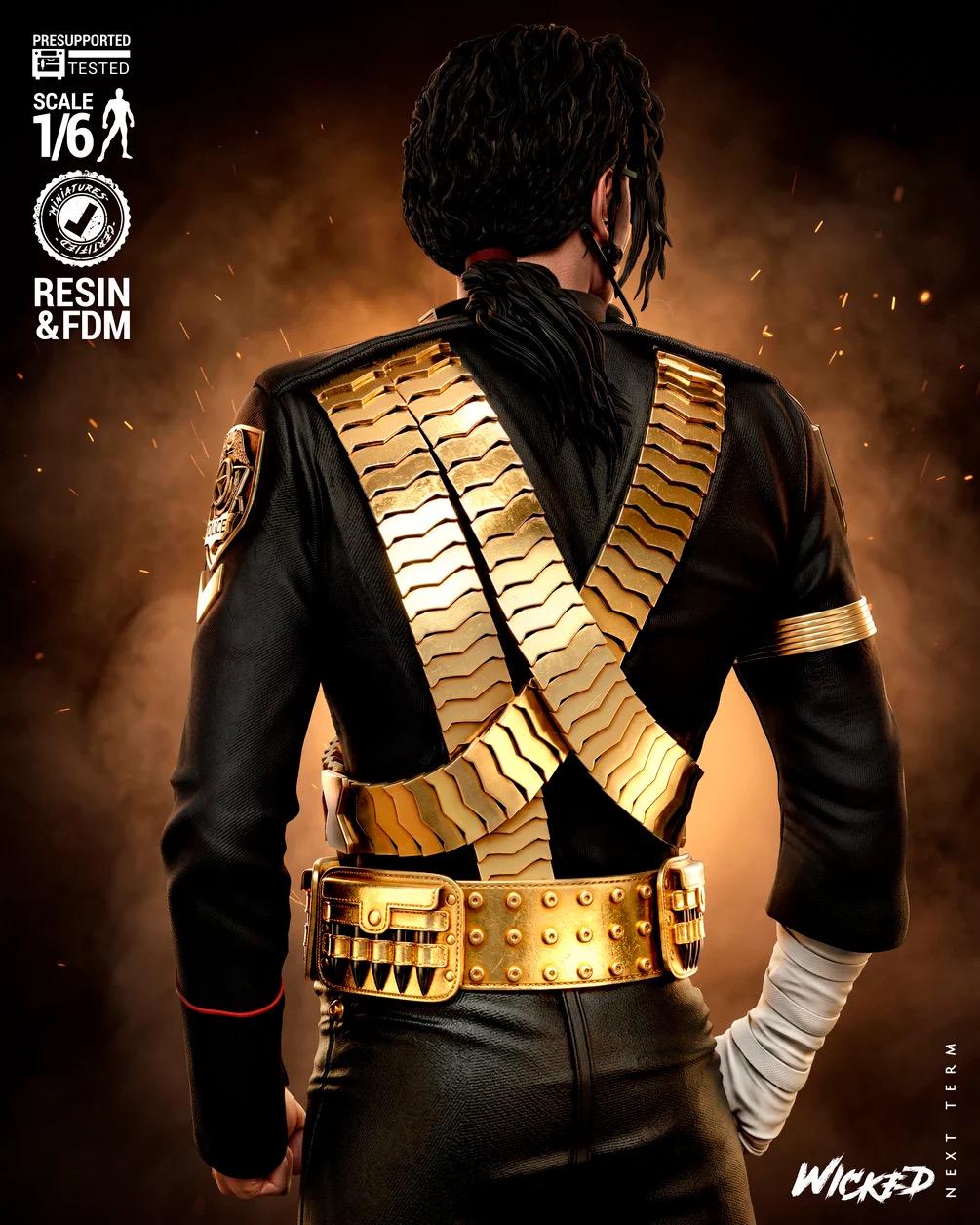 King Of Pop - Musician Superstar Michael Jackson Resin Figure 16K