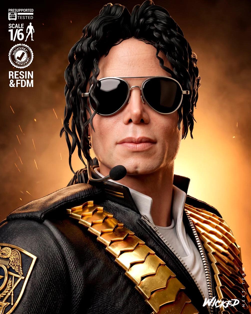 King Of Pop - Musician Superstar Michael Jackson Resin Figure 16K