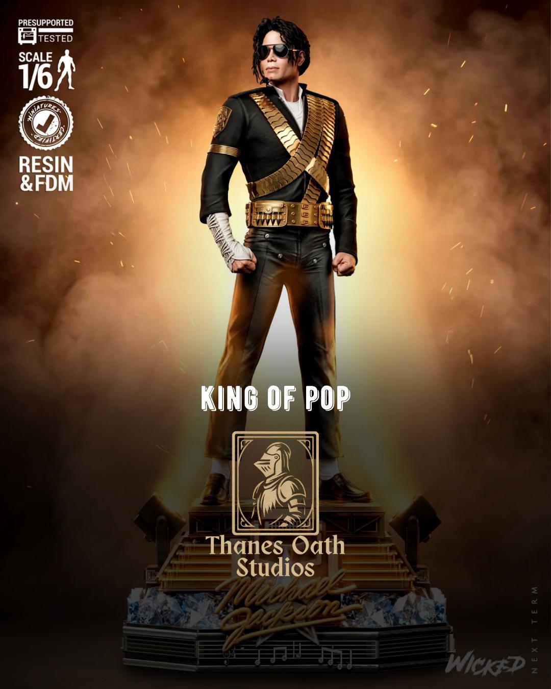King Of Pop - Musician Superstar Michael Jackson Resin Figure 16K