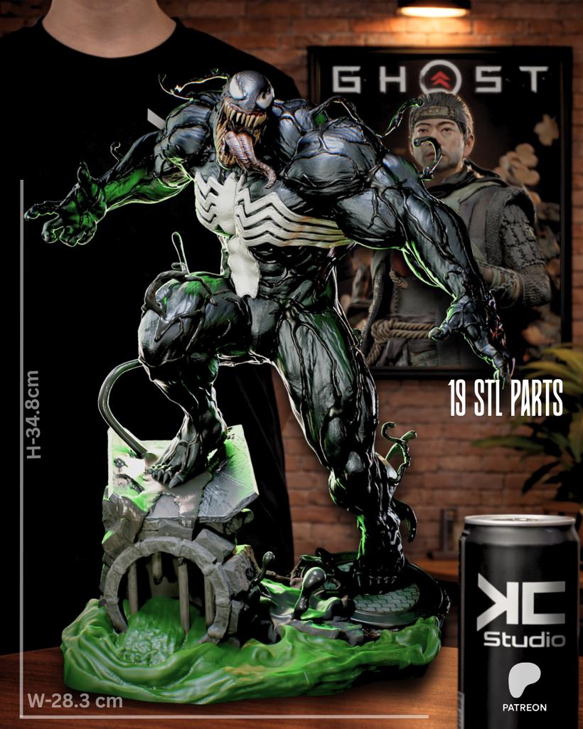 Perfect Host - Comic Alien Villian Symbiote Venom Resin Figure 16K
