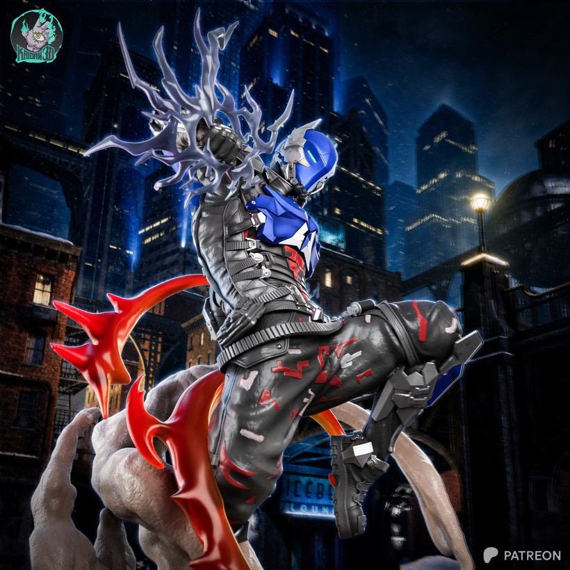 Knight Of The City - Comic Hero Vigilante Arkham Knight Resin Figure 16K