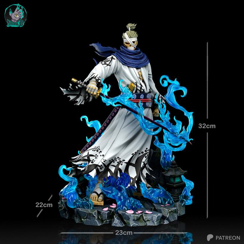 Sword God - Anime Feudal Mythical Samurai Shimotsuki Ryuma Resin Figure 16K