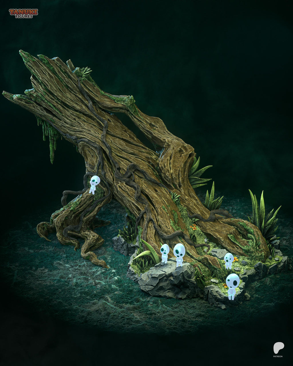 Daughter Of The Wolf - Forest Spirit Wolf Rider San Princess Mononoke Resin Figure 16K