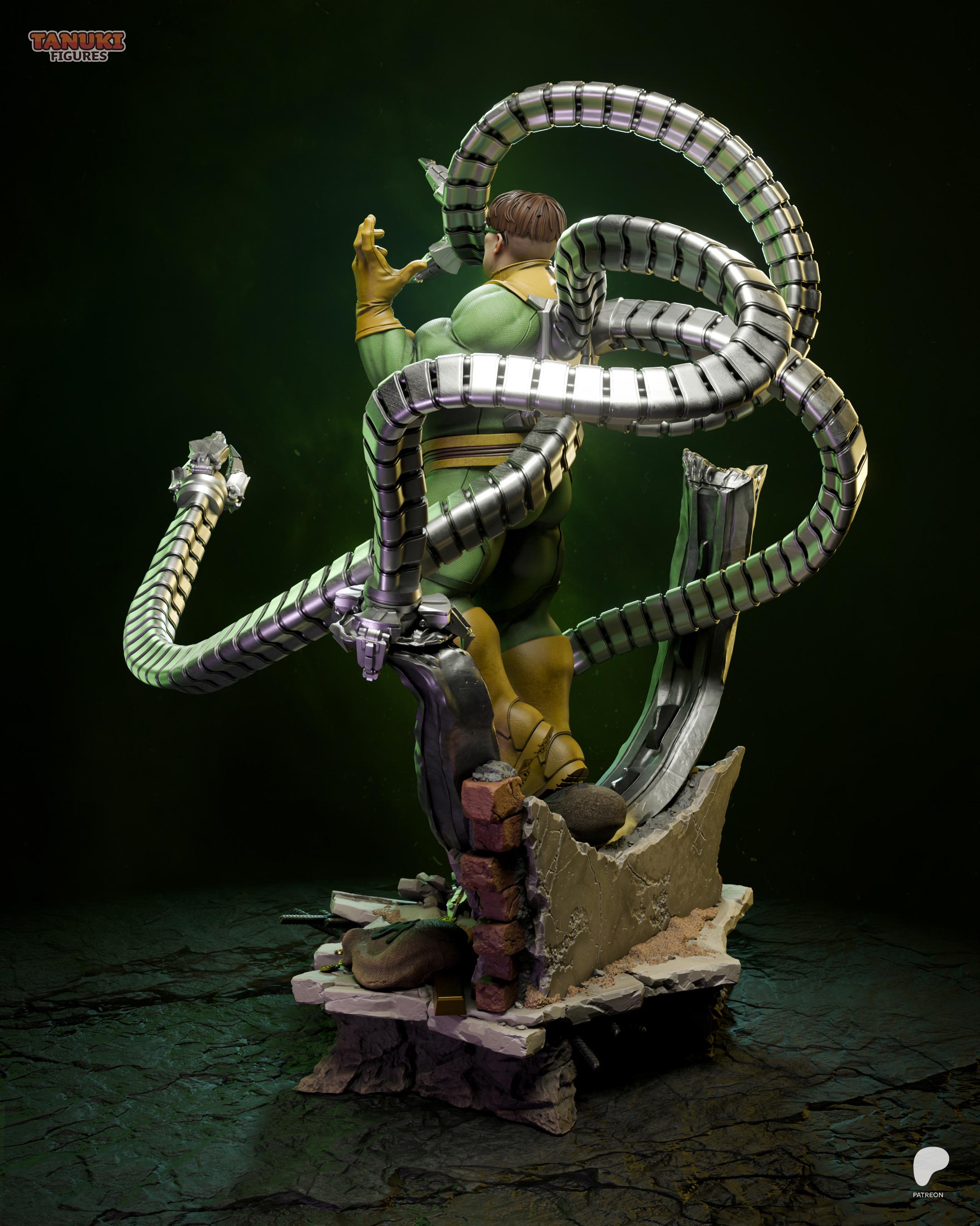 The Mechanical Menace - Genius Inventor Comic Villian Doctor Octopus Resin Figure 16K