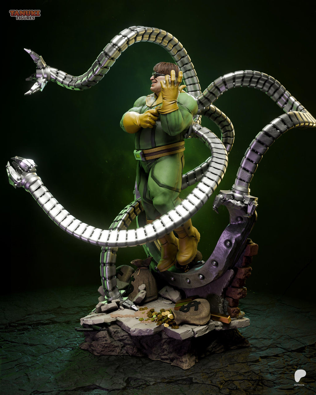 The Mechanical Menace - Genius Inventor Comic Villian Doctor Octopus Resin Figure 16K