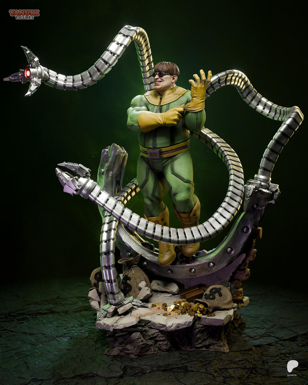 The Mechanical Menace - Genius Inventor Comic Villian Doctor Octopus Resin Figure 16K