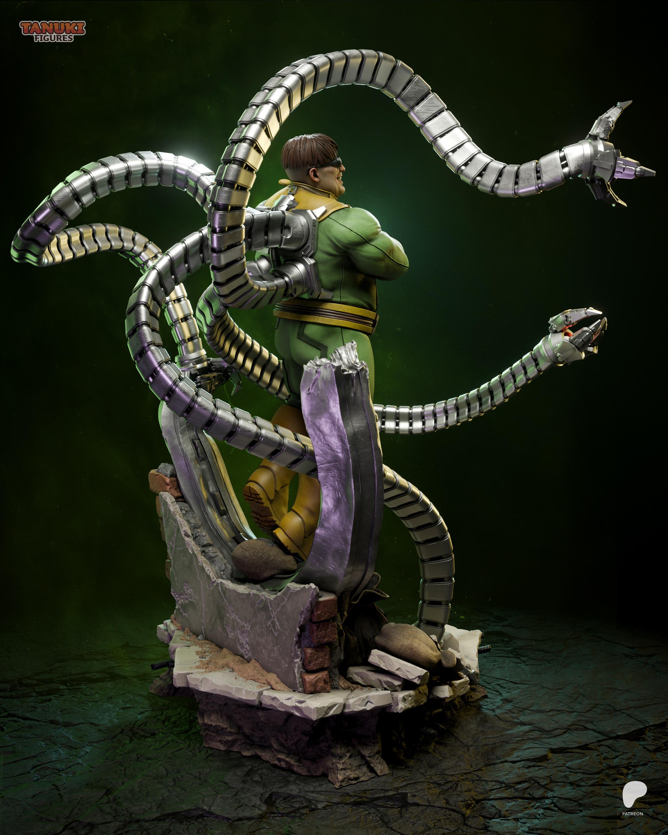 The Mechanical Menace - Genius Inventor Comic Villian Doctor Octopus Resin Figure 16K
