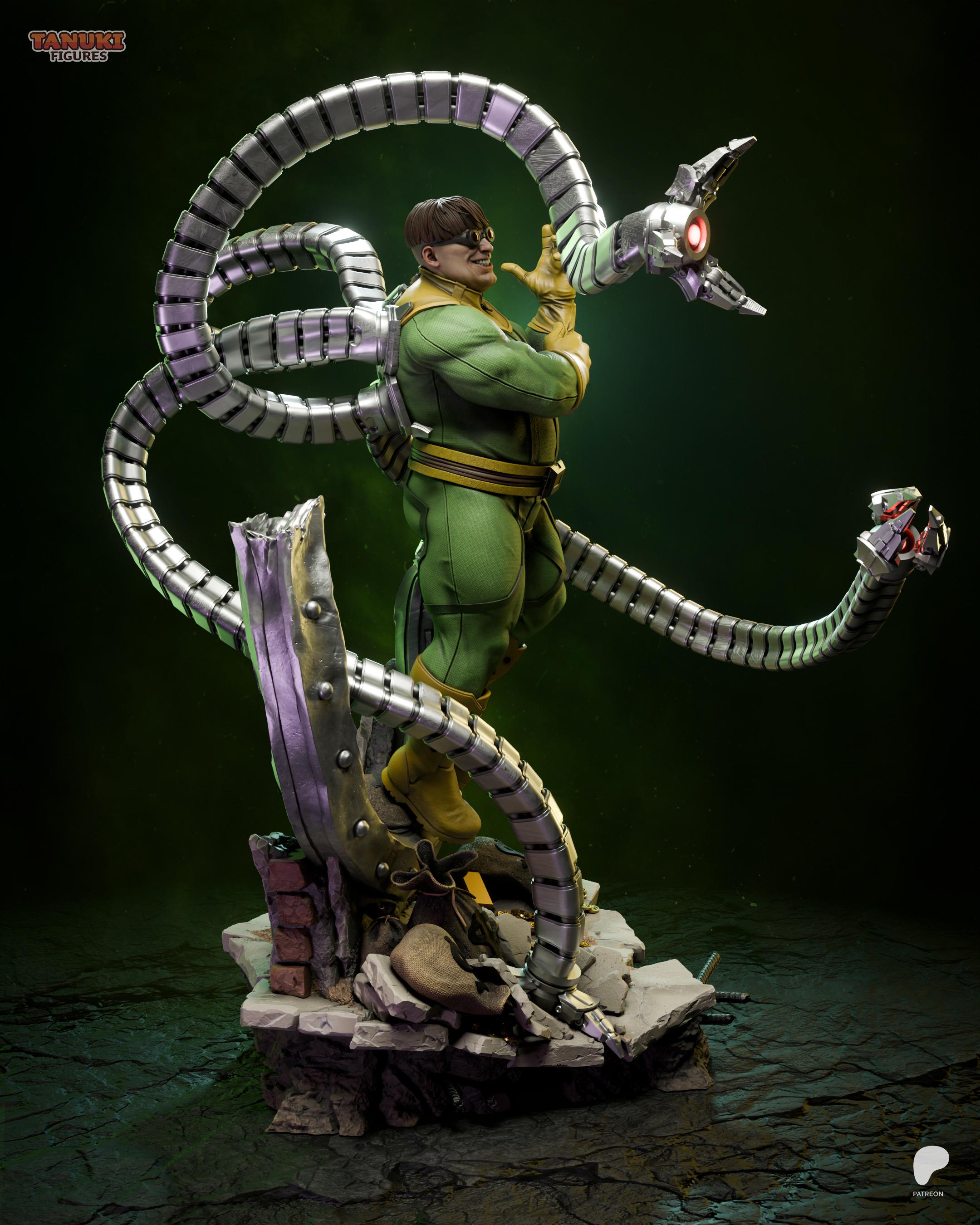 The Mechanical Menace - Genius Inventor Comic Villian Doctor Octopus Resin Figure 16K