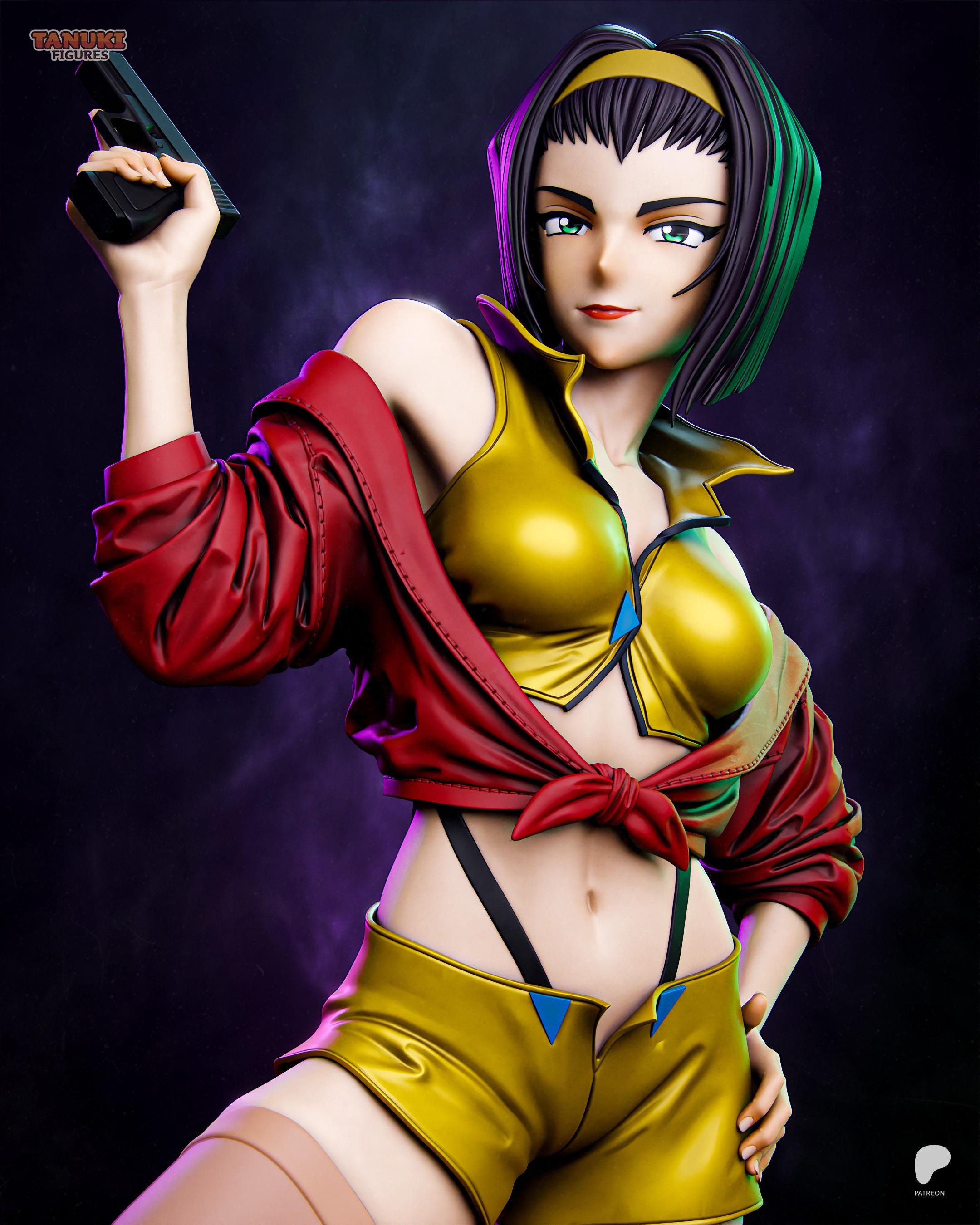 Space Bounty - Space Western Bounty Hunter Faye Valentine Resin Figure 16K