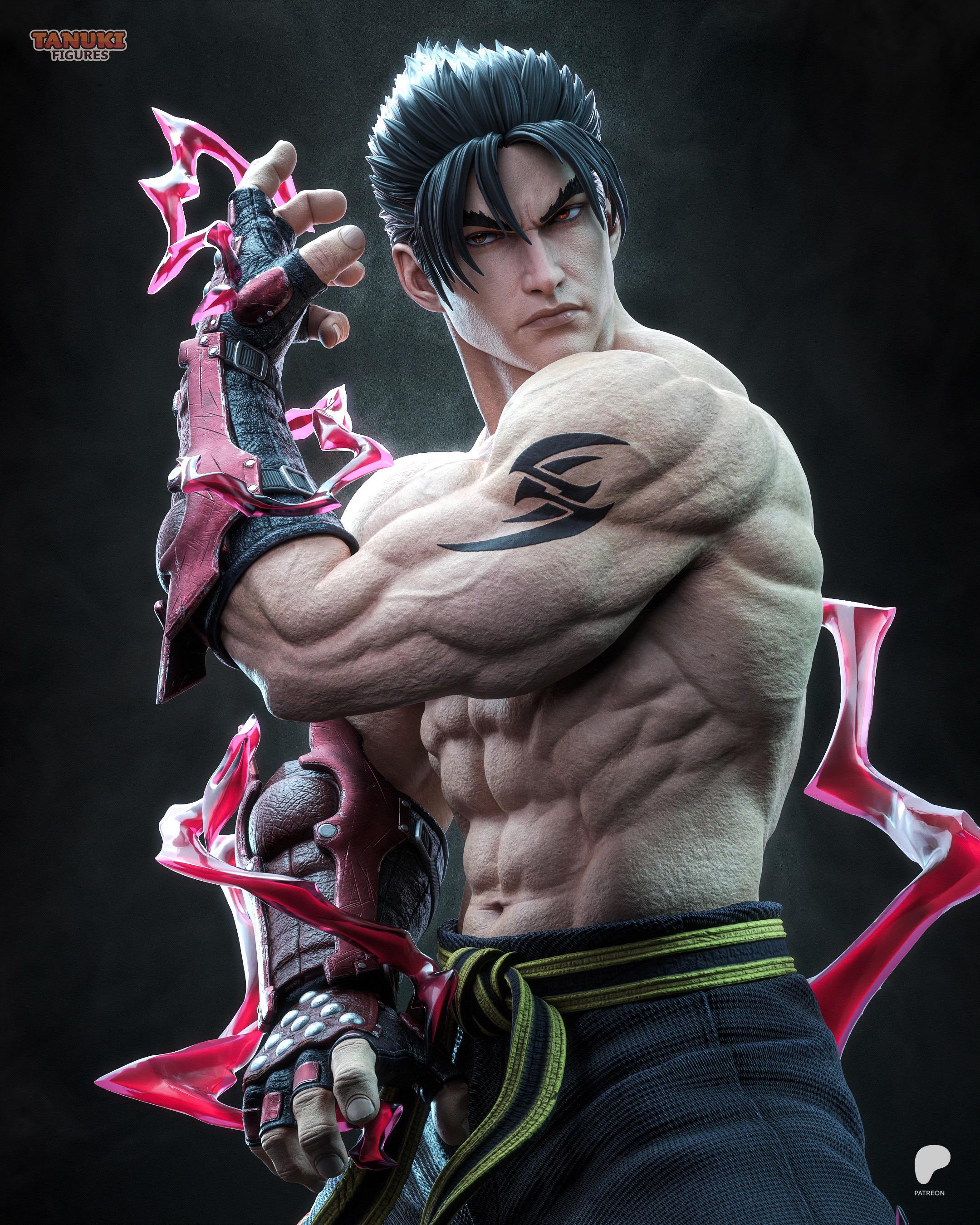 Heir Of The Devil Gene - Martial Artist Dark Fighter Jin Kazama Resin Figure 16K