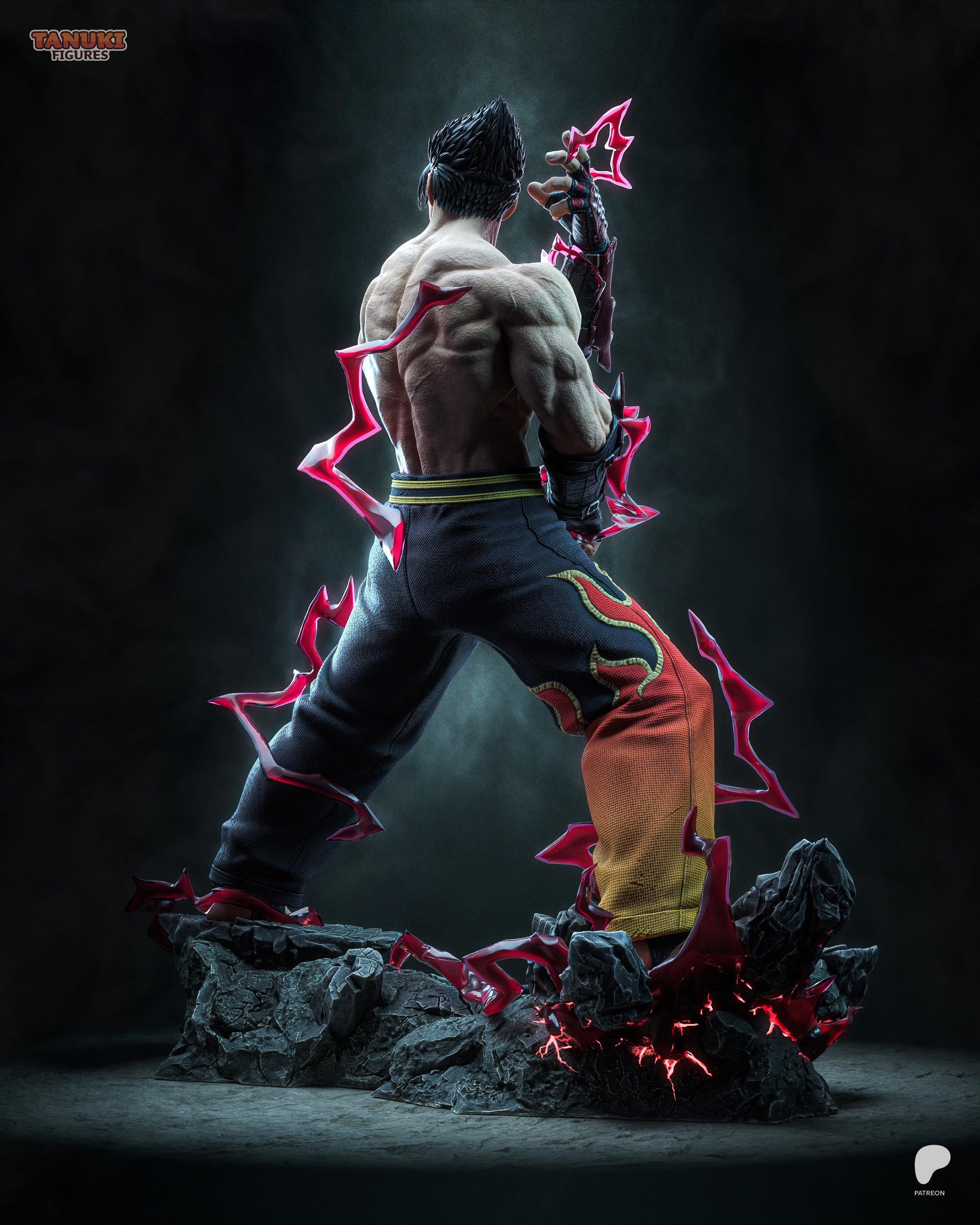 Heir Of The Devil Gene - Martial Artist Dark Fighter Jin Kazama Resin Figure 16K
