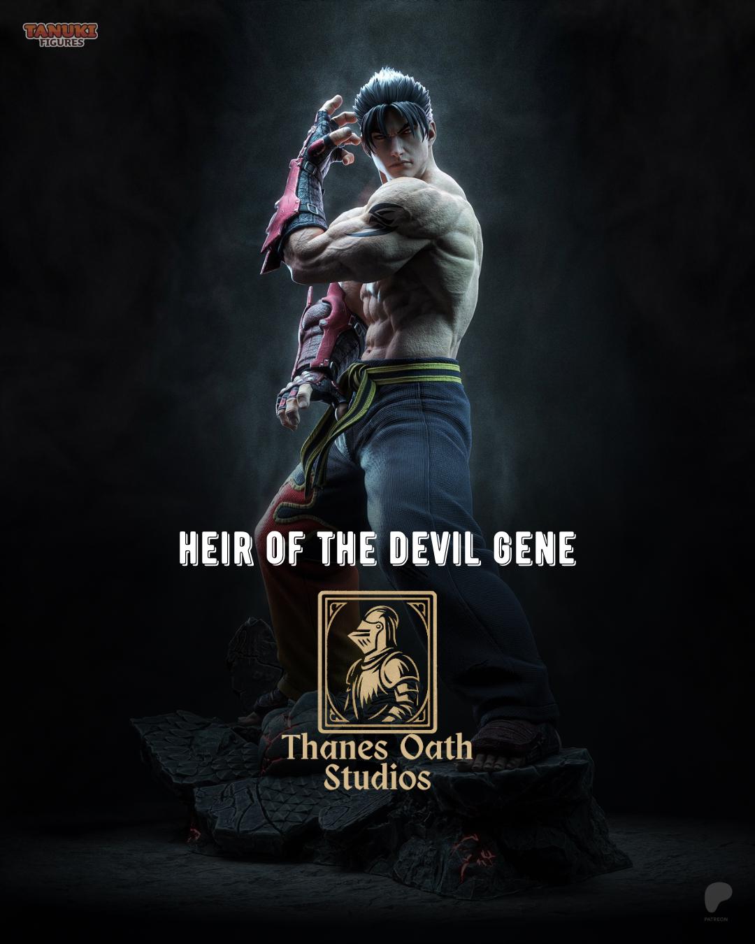 Heir Of The Devil Gene - Martial Artist Dark Fighter Jin Kazama Resin Figure 16K
