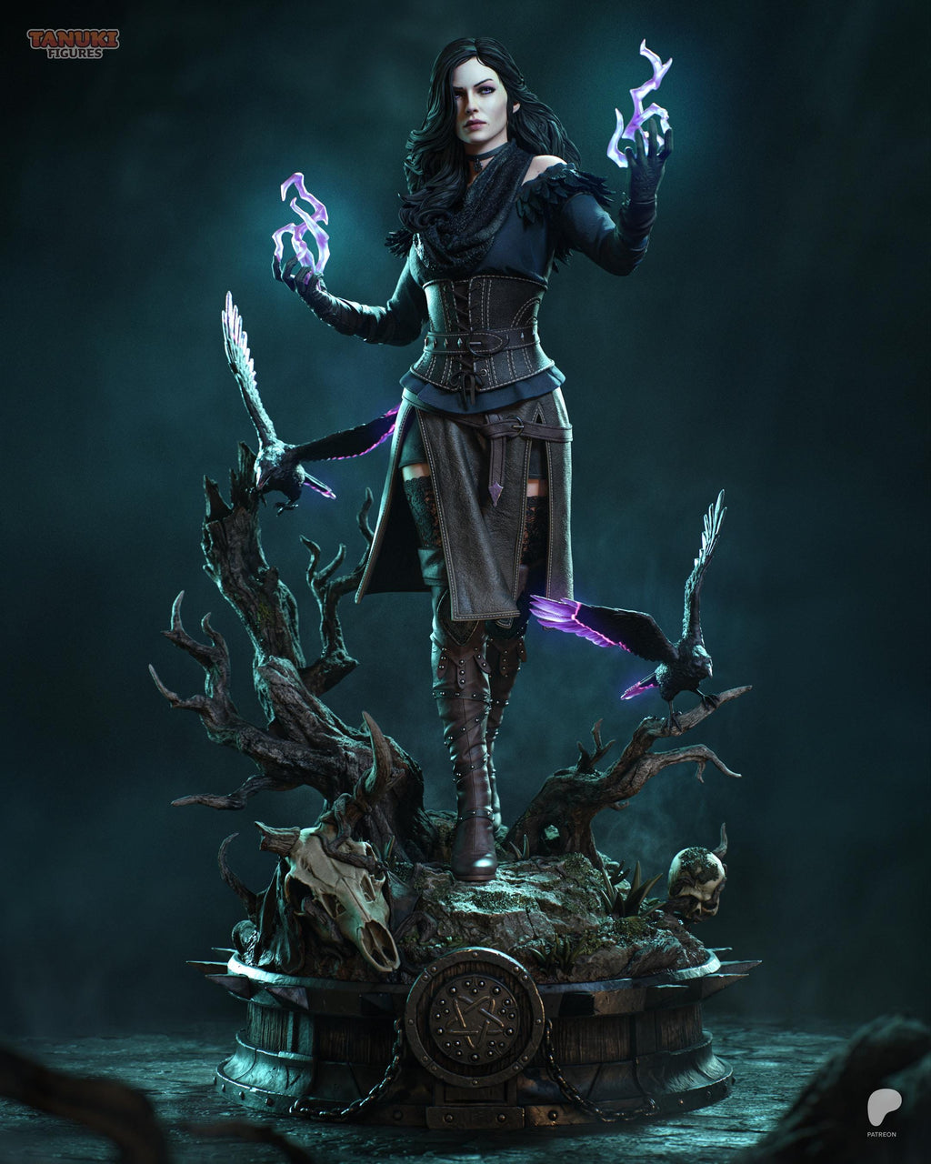 Mistress Of Chaos - Arcane Sorcerer Dark Fantasy Yennefer Of Vengerberg Resin Figure 16K