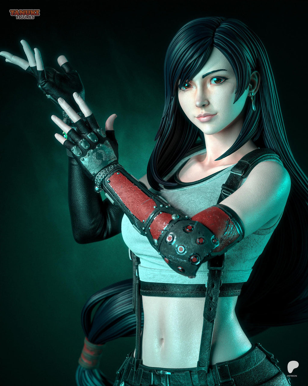 Heart Of Avalanche - Fantasy Elegant Martial Artist Tifa Lockhart Resin Figure 16K