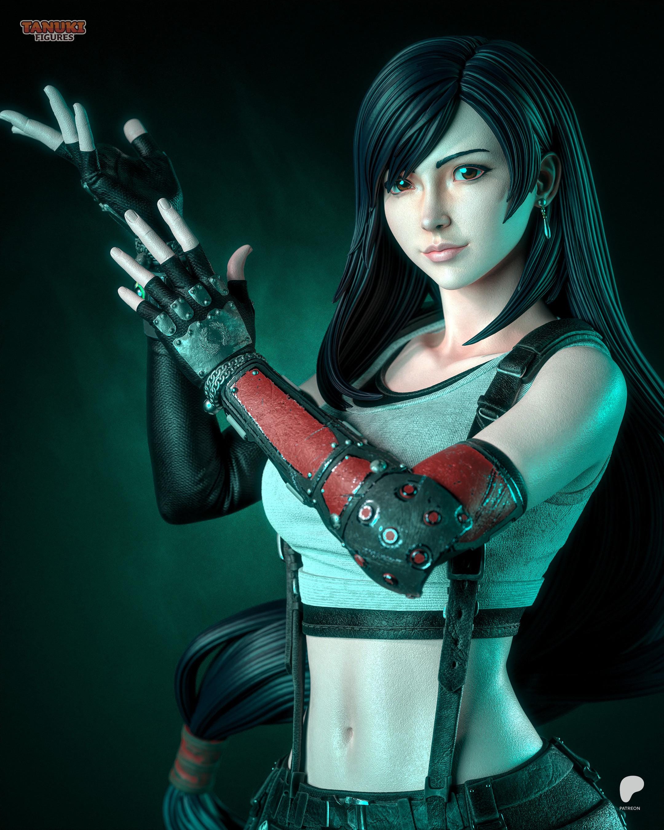 Heart Of Avalanche - Fantasy Elegant Martial Artist Tifa Lockhart Resin Figure 16K