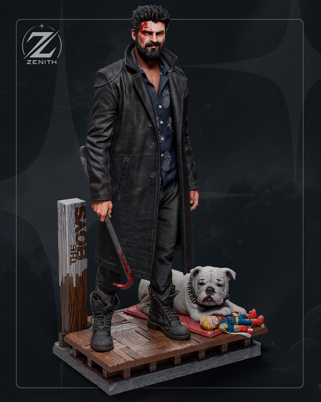 Shock And Awe - Determined Supe Killer Billy Butcher Resin Figure 16K