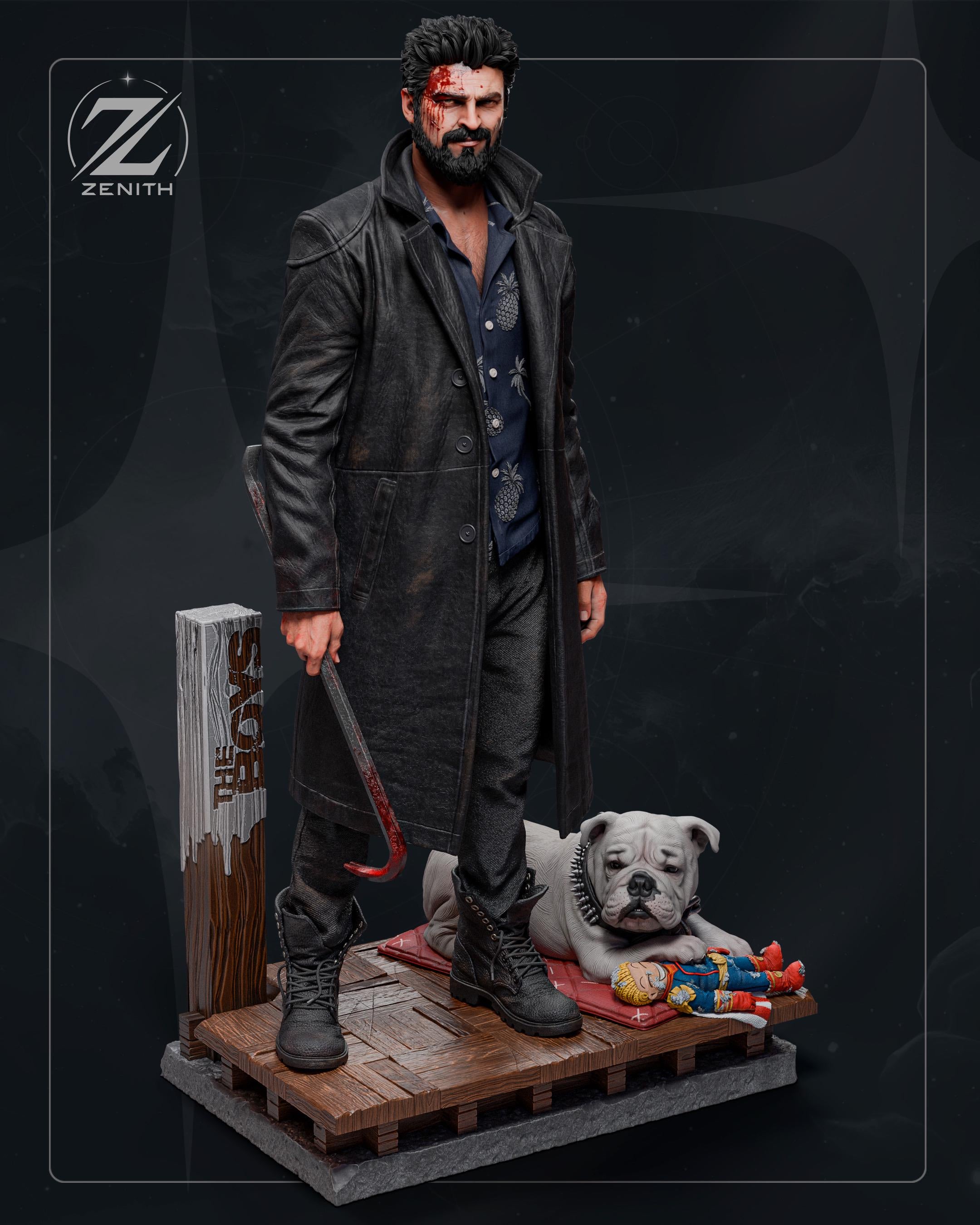 Shock And Awe - Determined Supe Killer Billy Butcher Resin Figure 16K