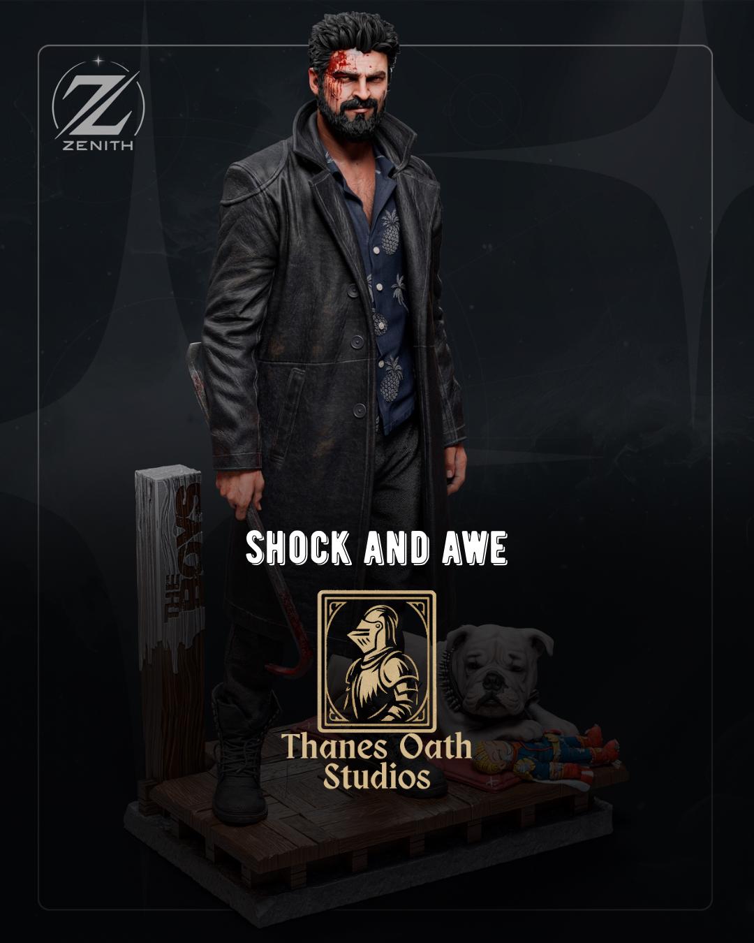 Shock And Awe - Determined Supe Killer Billy Butcher Resin Figure 16K