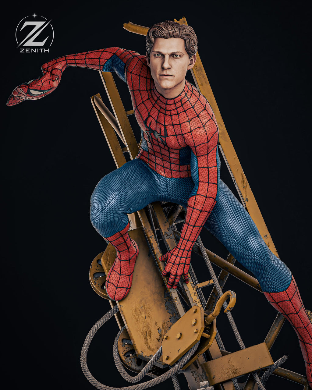 The Arachnid Avenger - Agile Web Slinger Superhero Spider-Man Resin Figure 16K
