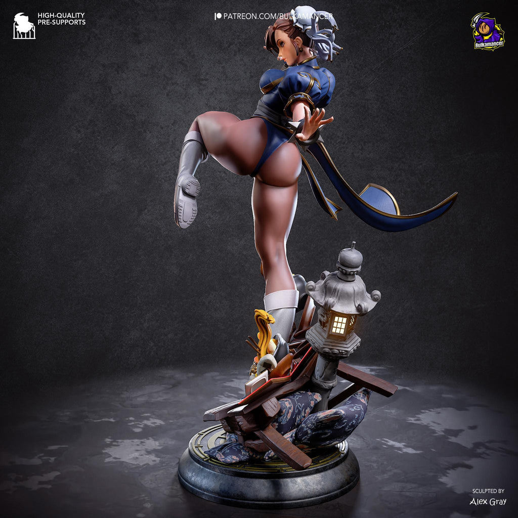 Hundred Kicks - Athletic Martial Artist Fighter Chun-Li Resin Figure 16K