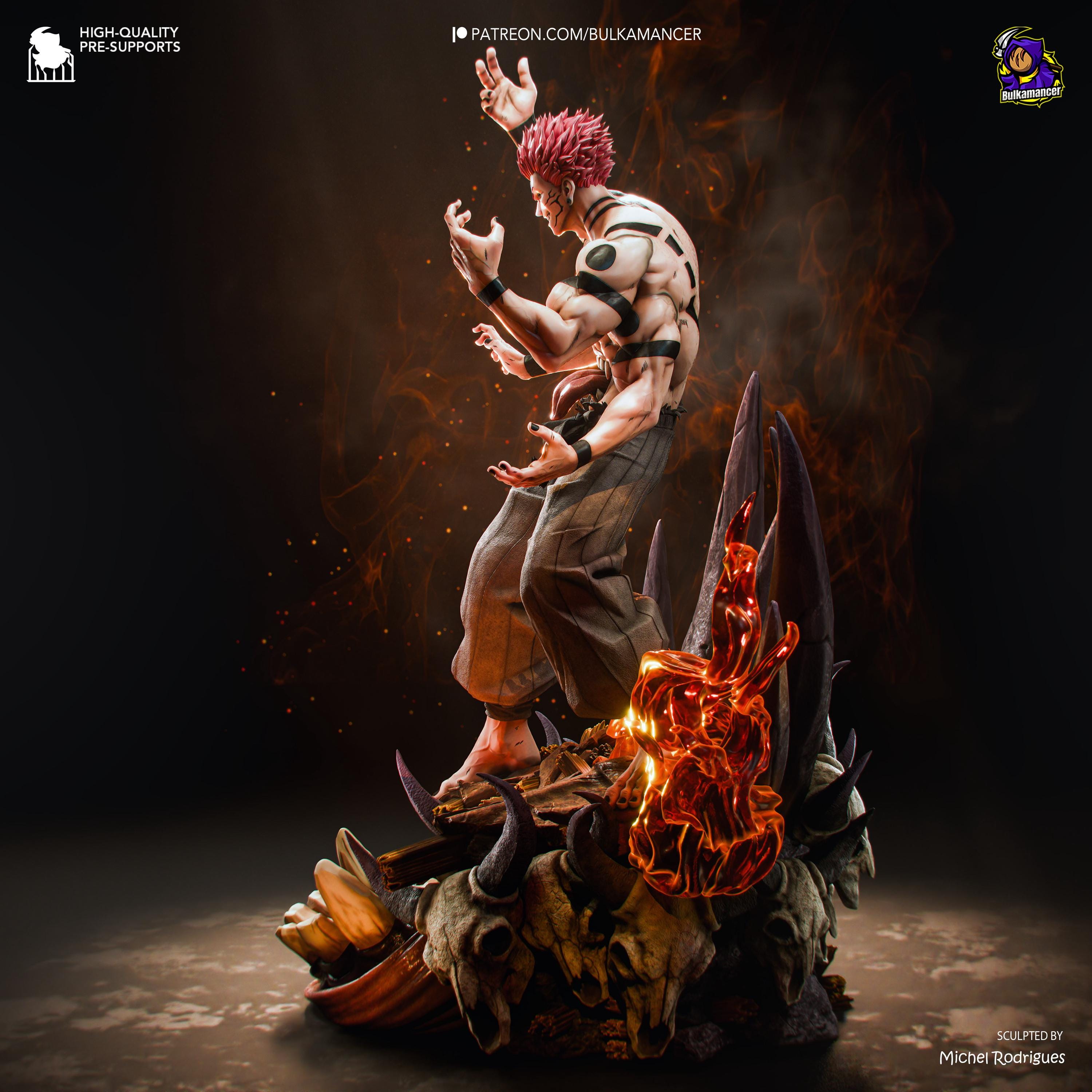 Twin-Faced Calamity - Demonic Sinister Cursed Ryomen Sukuna Resin Figure 16K