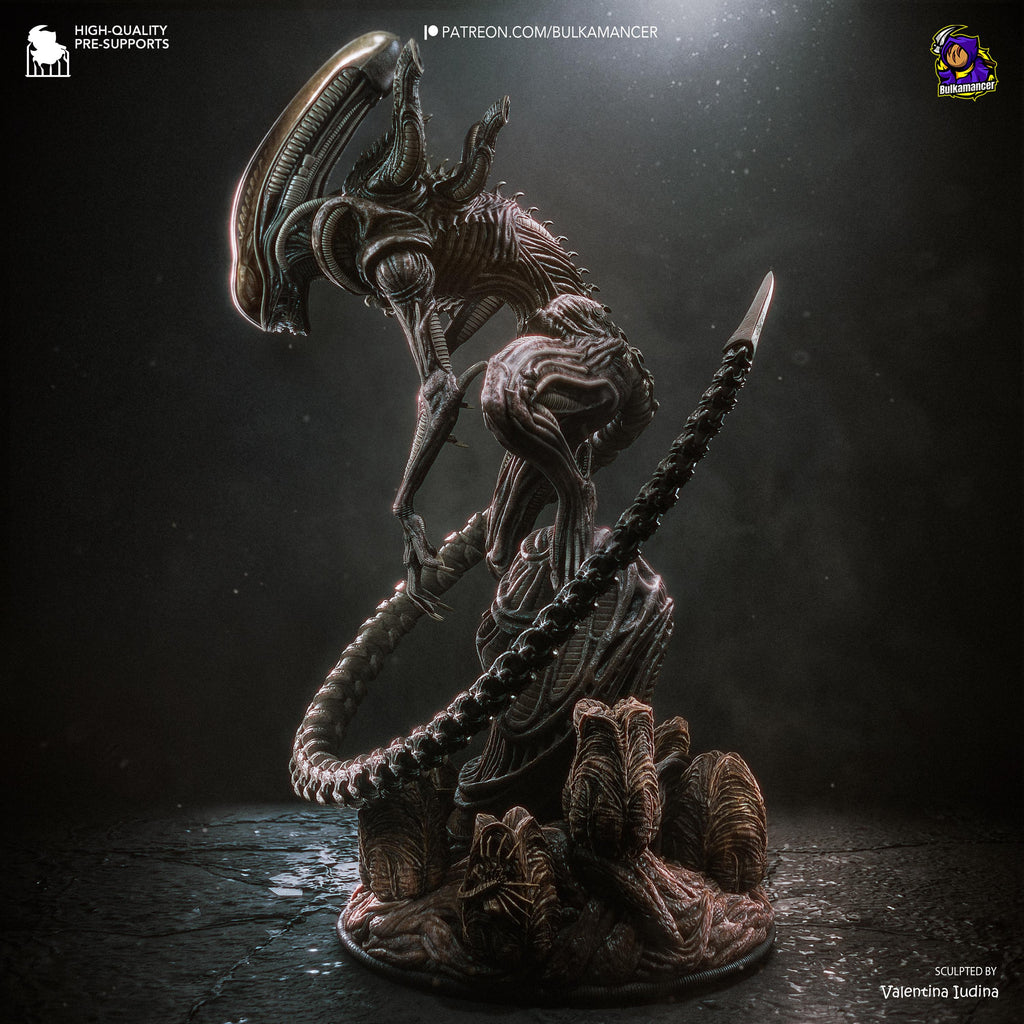 Black Carapace - Alien Predator Monster Horror Xenomorph Resin Figure 16K