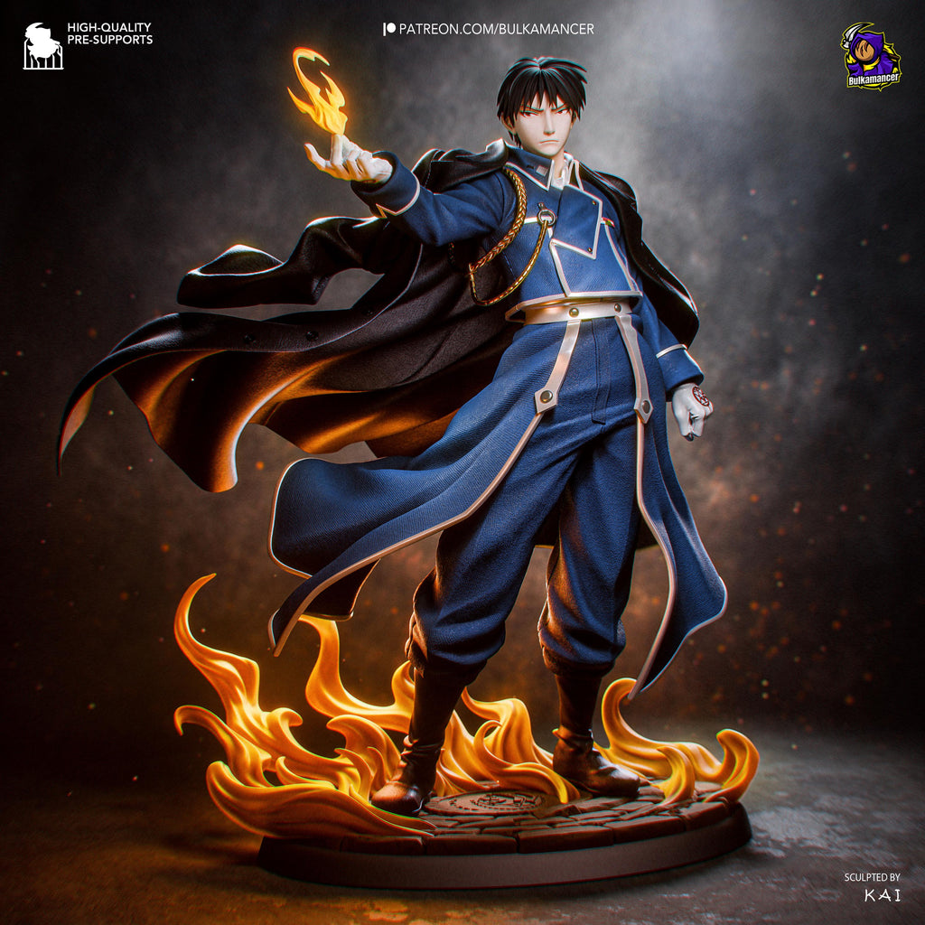 Colonel Of Flame - Military Fire Commander Roy Mustang Resin Figure 16K