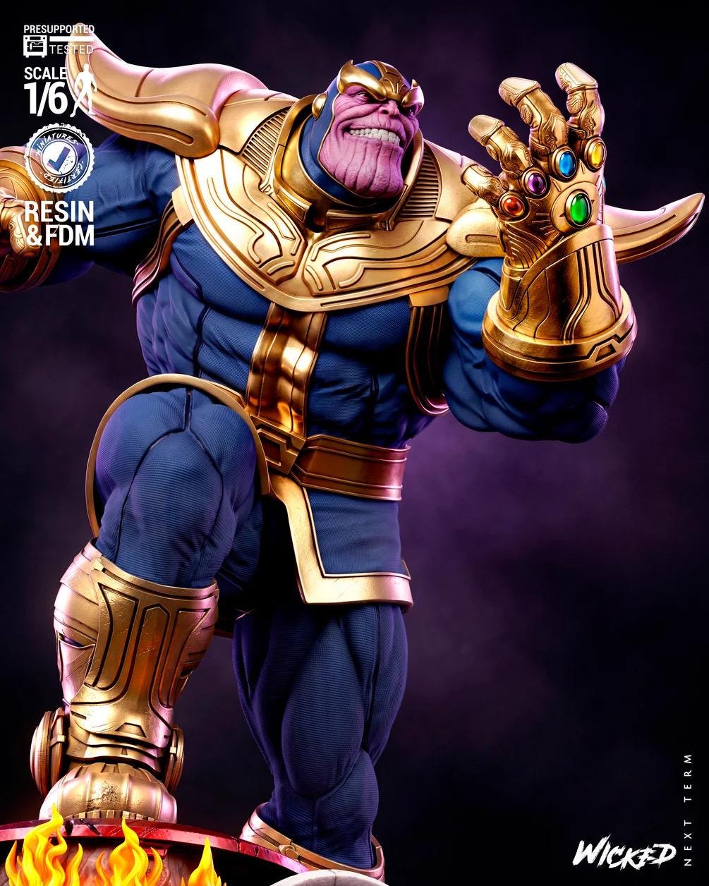 Eternal Conquest - Cosmic Tyranical Villain Thanos Resin Figure 16K