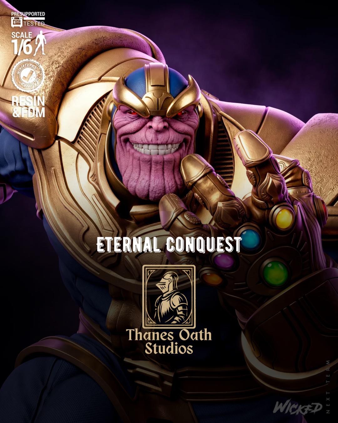 Eternal Conquest - Cosmic Tyranical Villain Thanos Resin Figure 16K