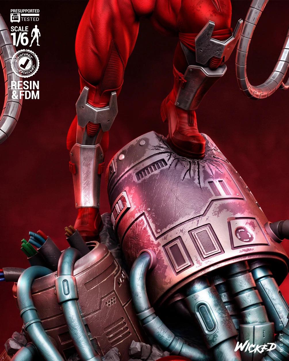 Red Eclipse - Cybernetic Lethal Villain Omega Red Resin Figure 16K