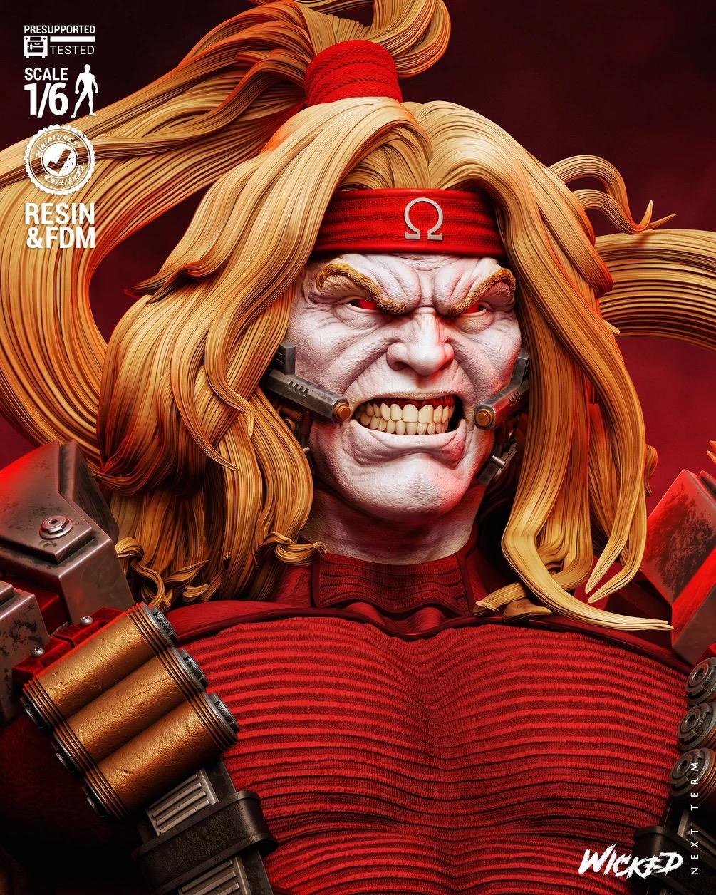 Red Eclipse - Cybernetic Lethal Villain Omega Red Resin Figure 16K