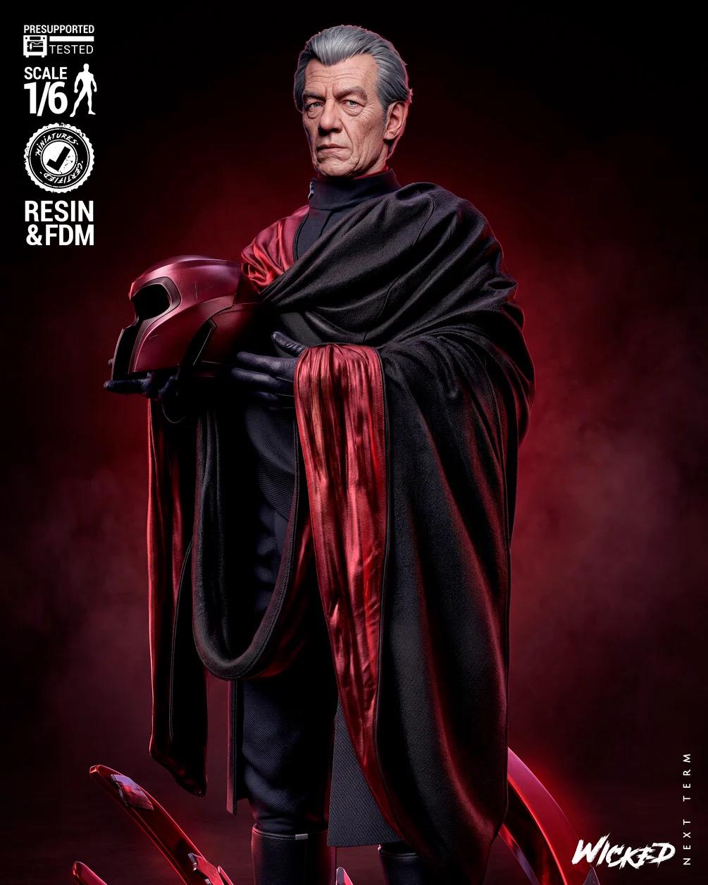 Magnetic Ascension - Powerful Metal Sorcerer Villain Magneto Resin Figure 16K