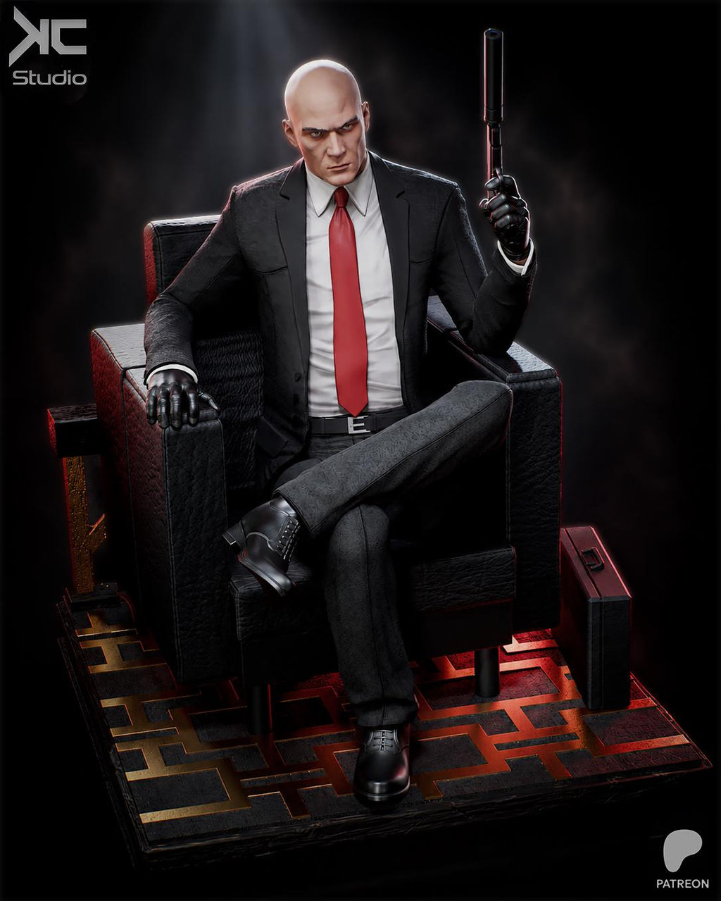 The Contract - Tactical Suited Assassins Hitman Agent 47 Resin Figure 16K