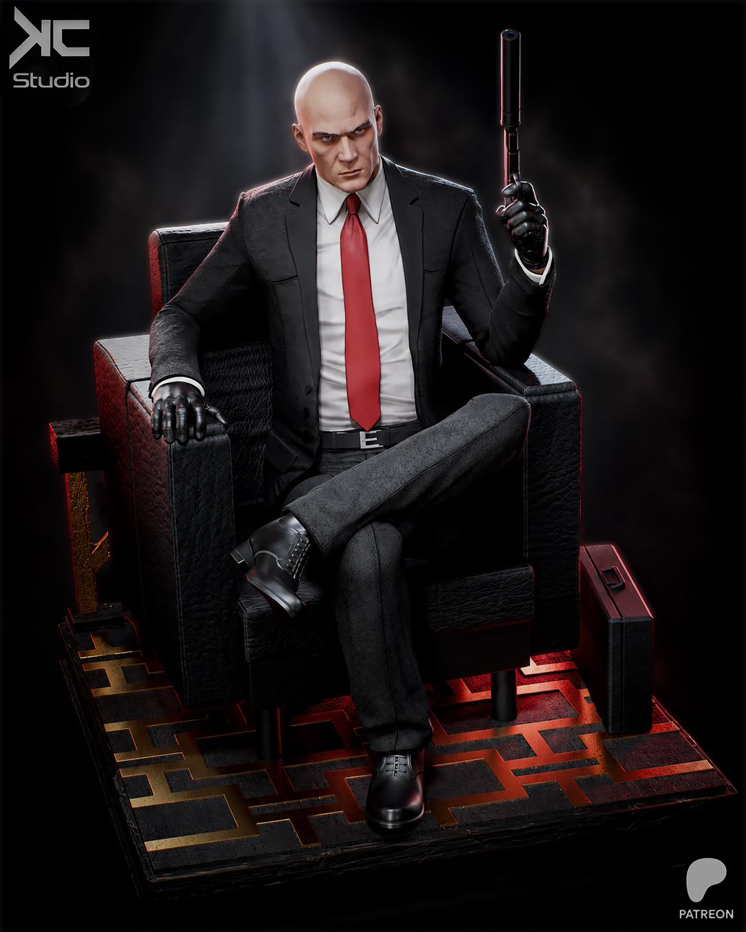 The Contract - Tactical Suited Assassins Hitman Agent 47 Resin Figure 16K