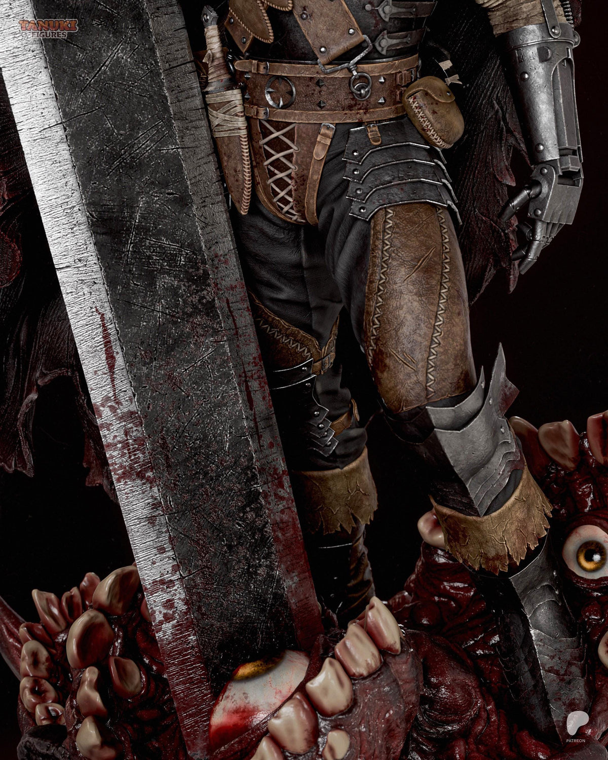 Mark Of Vengeance - Battle-Worn Dark Fantasy Swordsman Guts Resin Figure 16K