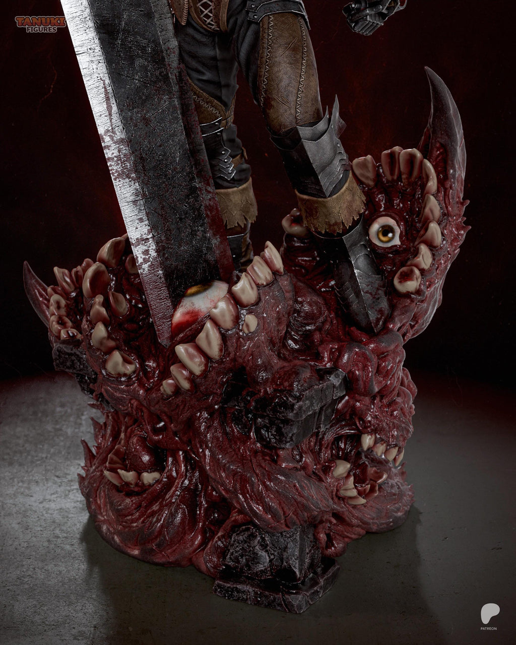 Mark Of Vengeance - Battle-Worn Dark Fantasy Swordsman Guts Resin Figure 16K