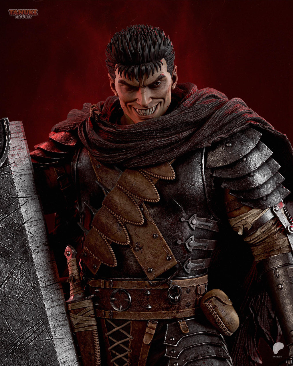 Mark Of Vengeance - Battle-Worn Dark Fantasy Swordsman Guts Resin Figure 16K