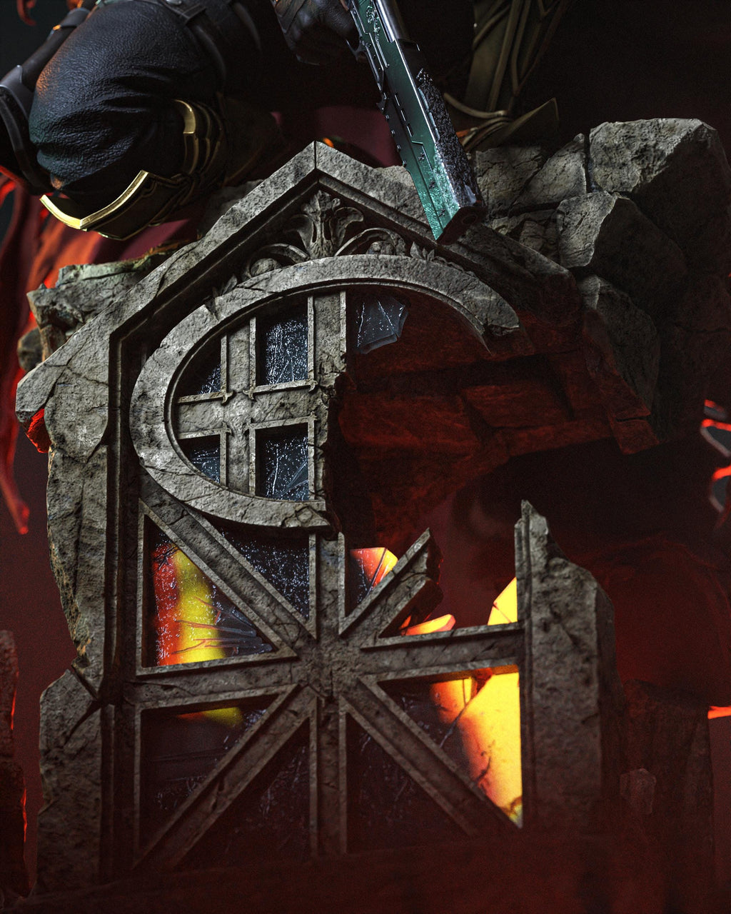 Forgotten Sins - Mysterious Crimson Gunslinger Vincent Valentine Resin Figure 16K